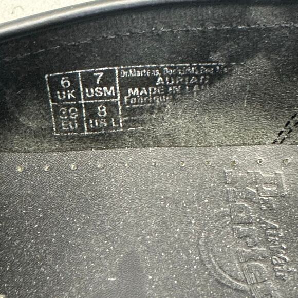 Dr Martens Adrian Black Polished Smooth Leather Tassel Loafers Women's US Size 8 - Picture 3 of 16